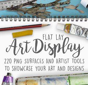 Flat lay Art Display Scene Creator