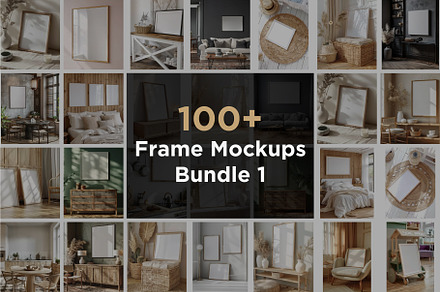 100+ Frame Mockups Bundle 1