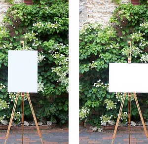 A2 Easel Mockups - Greenery