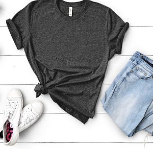 Bella Canvas T-Shirt Mockup, Dark Grey