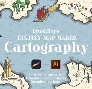 Procreate Fantasy Map Maker Brushes
