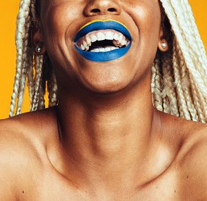 Portrait of smiling african american female