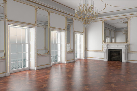 Classic Interior Hall 3D