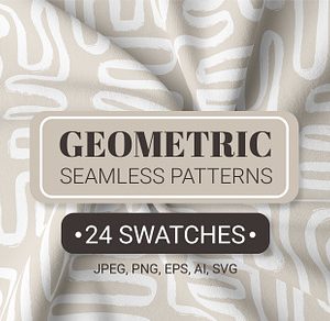 Organic Shapes Seamless Patterns