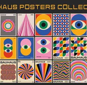 40 BAUHAUS POSTERS VECTOR SET