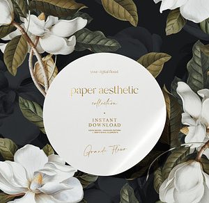Magnolia Floral Paper Pack