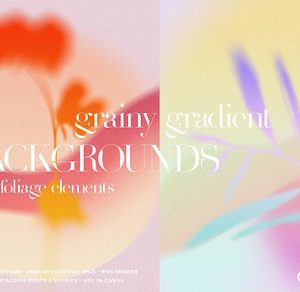 Colorful Grainy Gradient Backgrounds