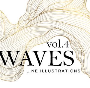 Waves Line Illustrations vol.4