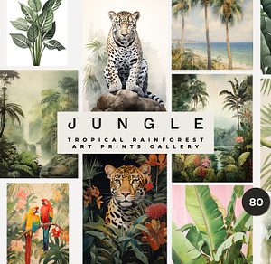 TROPICAL JUNGLE PRINTS GALLERY