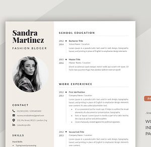 CV Template for Word