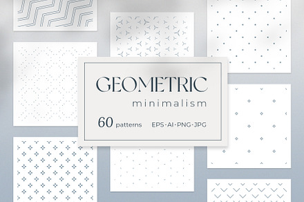 Geometric minimalism - 60 patterns