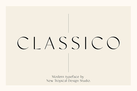 Classico - Serif Font