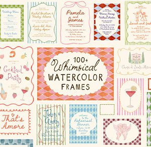 Whimsical Watercolor Frames Bundle