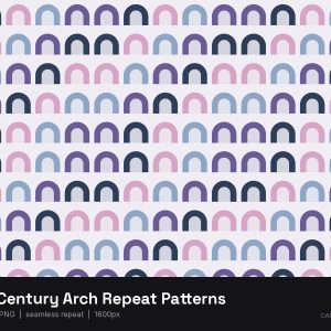 Mid-Century Arch Repeat Patterns
