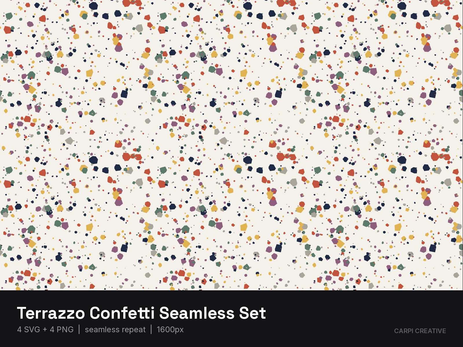 Terrazzo Confetti Seamless Set
